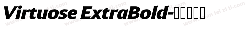 Virtuose ExtraBold字体转换